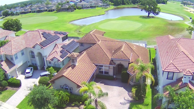 2340 Pinehurst Ct, Davenport, FL 33837 - aerial perspective of suburban area featuring a large body of water and a local golf course