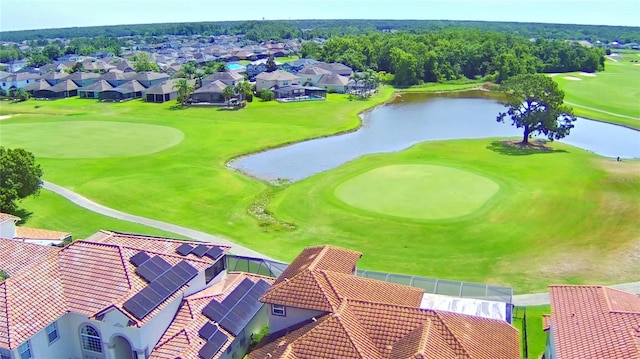 2340 Pinehurst Ct, Davenport, FL 33837 - aerial view of residential area featuring a large body of water and a local golf course