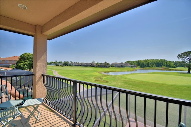 2340 Pinehurst Ct, Davenport, FL 33837 - balcony featuring view of golf course and a water view