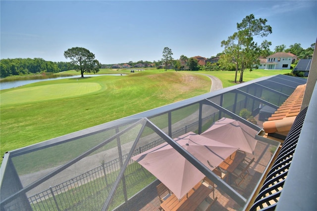 2340 Pinehurst Ct, Davenport, FL 33837 - balcony featuring a water view and golf course view