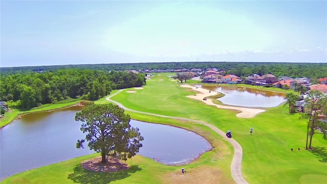 2340 Pinehurst Ct, Davenport, FL 33837 - aerial perspective of suburban area with a large body of water and a local golf course