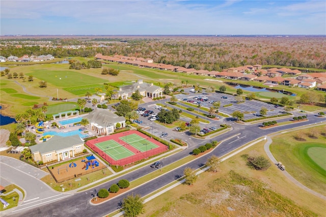 2340 Pinehurst Ct, Davenport, FL 33837 - aerial view of residential area featuring a large body of water and a golf course