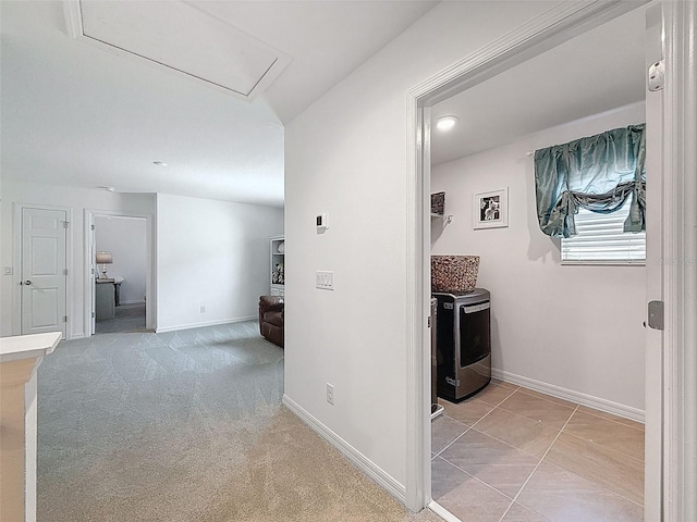 912 Scrub Oak Hammock Rd, Davenport, FL 33837 - corridor with baseboards and washer / clothes dryer