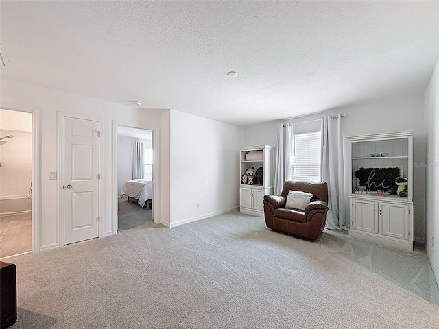 912 Scrub Oak Hammock Rd, Davenport, FL 33837 - living area featuring carpet, baseboards, and a textured ceiling
