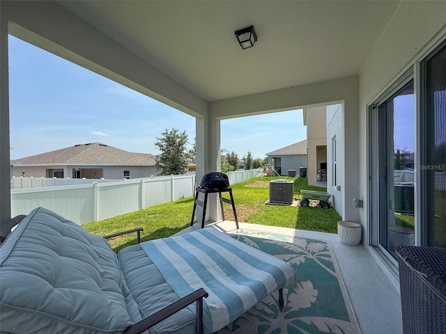 912 Scrub Oak Hammock Rd, Davenport, FL 33837 - view of patio / terrace with central AC unit