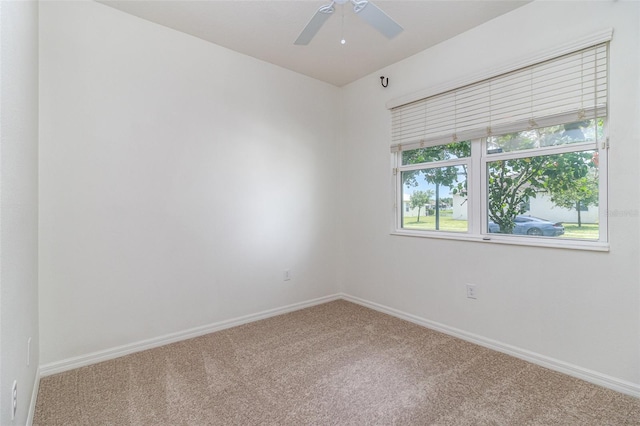 122 Port Royal Ct, Sebastian, FL 32958 - carpeted empty room featuring baseboards and ceiling fan