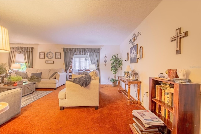 40 Westridge Rd, Davenport, FL 33837 - living area with carpet flooring and a textured ceiling