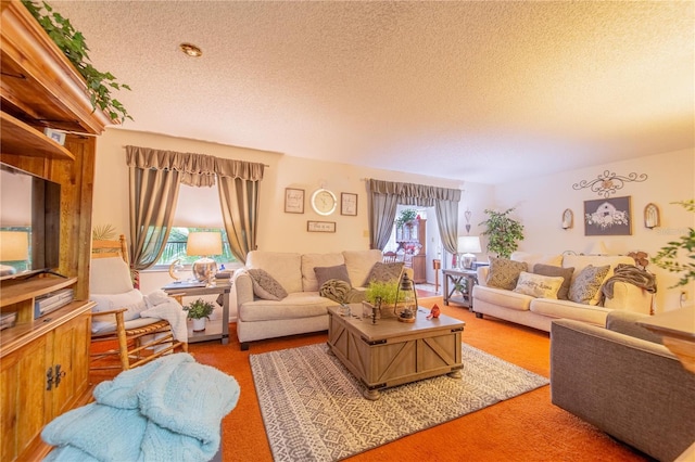 40 Westridge Rd, Davenport, FL 33837 - living area with a textured ceiling