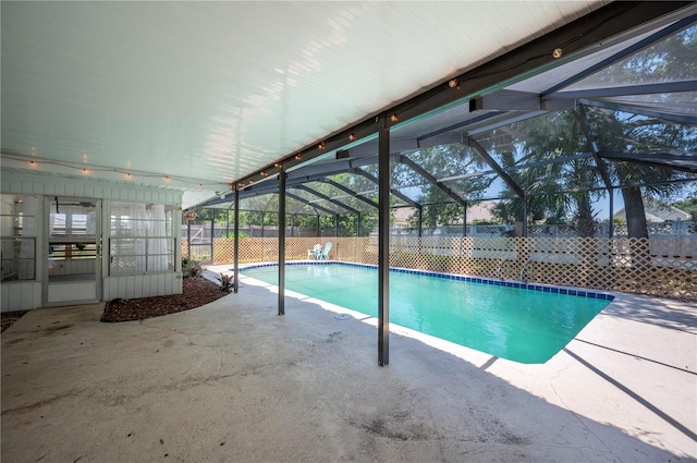 961 Oleander Dr SE, Winter Haven, FL 33880 - view of pool with a fenced backyard, a patio, and a lanai