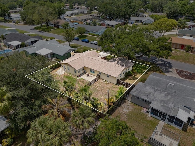 320 Boger Blvd S, Lakeland, FL 33803 - aerial view of residential area with property parcel outlined