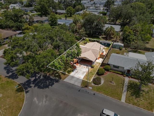 320 Boger Blvd S, Lakeland, FL 33803 - aerial overview of property's location featuring property boundaries highlighted