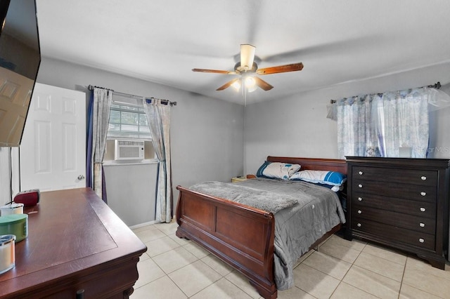 320 Boger Blvd S, Lakeland, FL 33803 - bedroom with light tile patterned floors, cooling unit, and ceiling fan