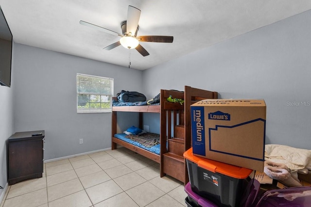 320 Boger Blvd S, Lakeland, FL 33803 - tiled bedroom featuring ceiling fan and baseboards