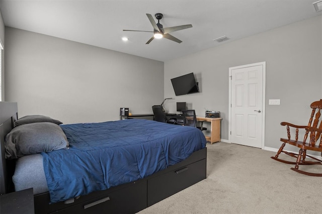 1081 Sandpiper Loop, Winter Haven, FL 33881 - bedroom featuring carpet floors, baseboards, and a ceiling fan