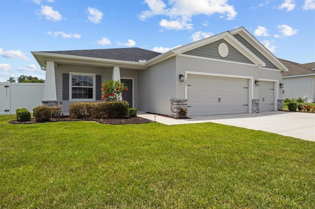 1081 Sandpiper Loop, Winter Haven, FL 33881 - single story home featuring a garage, concrete driveway, stucco siding, and roof with shingles