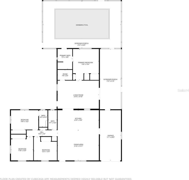 2213 W Pilaklakaha Ave, Auburndale, FL 33823 - property floor plan