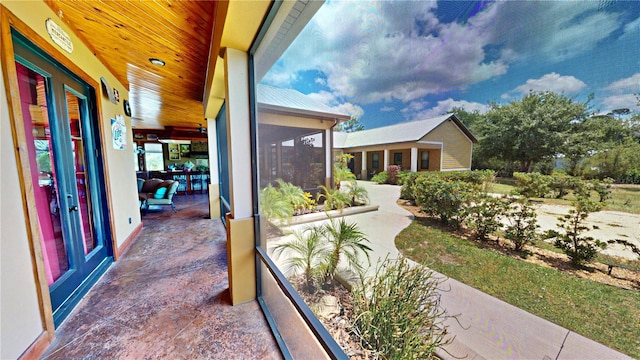 540 Phillips Rd, Sebring, FL 33875 - view of patio / terrace with a sunroom