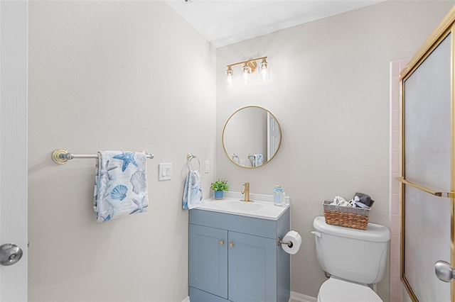 703 Magnolia Pl Unit 703, Winter Haven, FL 33884 - full bathroom with toilet, vanity, and an enclosed shower