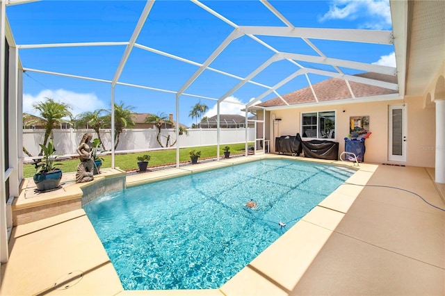 413 Ruby Lake Pl, Winter Haven, FL 33884 - view of pool with a patio area and a lanai