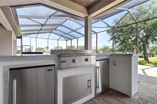 209 Pine Lilly Ct, Lake Alfred, FL 33850 - view of patio featuring a lanai