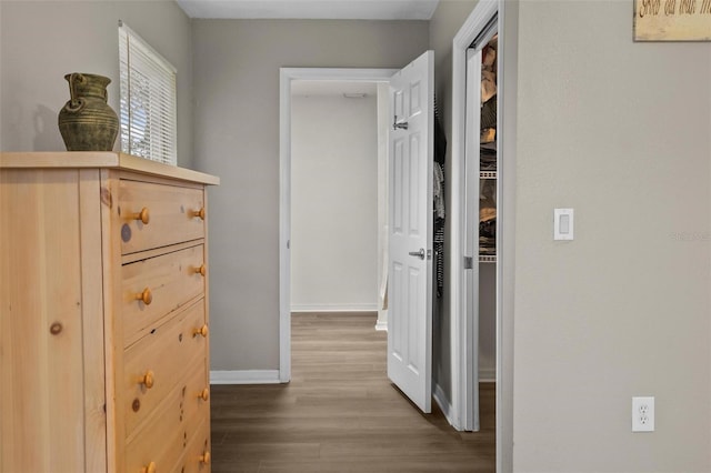 1256 Center St, Dundee, FL 33838 - corridor featuring wood finished floors and baseboards