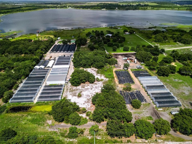1256 Center St, Dundee, FL 33838 - aerial view of property and surrounding area featuring a nearby body of water