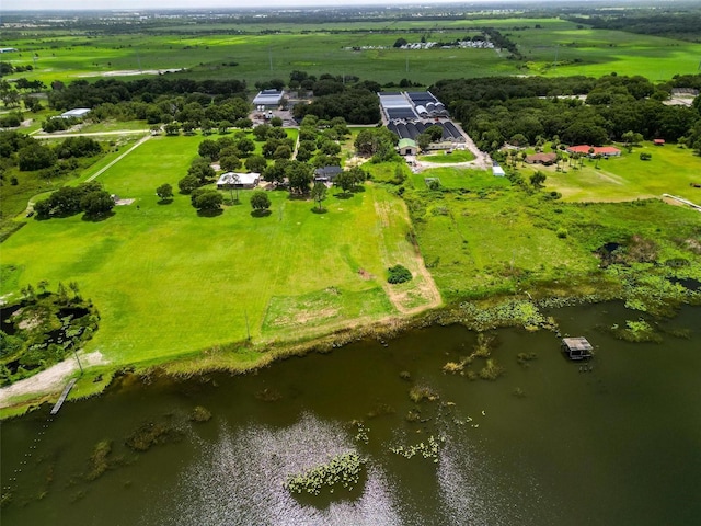 1256 Center St, Dundee, FL 33838 - aerial view of sparsely populated area featuring a nearby body of water