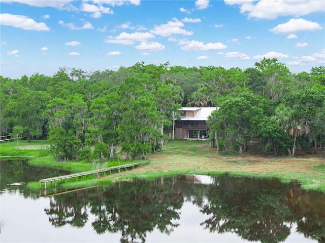 2530 Arbuckle Shores Rd, Frostproof, FL 33843 - water view with a heavily wooded area