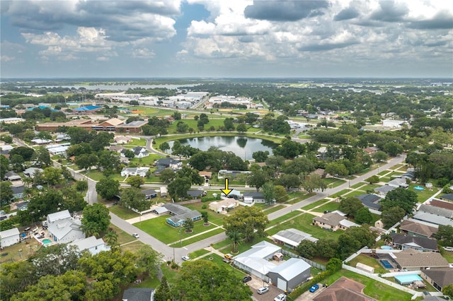 304 W Lake Ave, Auburndale, FL 33823 - aerial perspective of suburban area featuring a large body of water