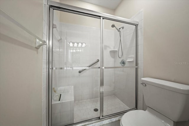 4254 Berwick Dr, Lake Wales, FL 33859 - bathroom with toilet and a shower stall