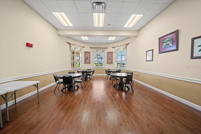 4254 Berwick Dr, Lake Wales, FL 33859 - dining room featuring wood finished floors and a paneled ceiling