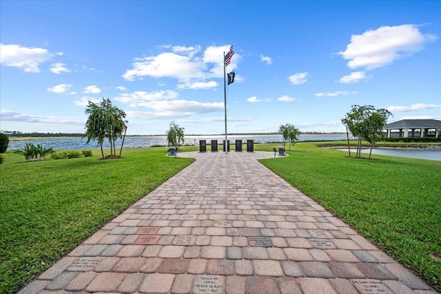 4254 Berwick Dr, Lake Wales, FL 33859 - view of community featuring a water view and a lawn