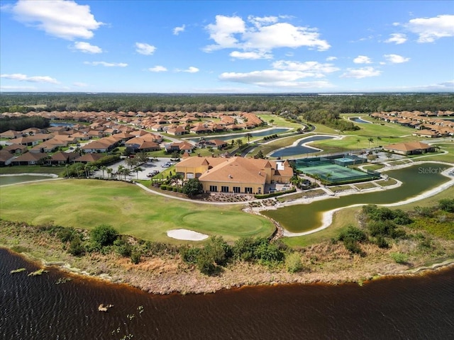 4254 Berwick Dr, Lake Wales, FL 33859 - aerial overview of property's location featuring nearby suburban area, a large body of water, and a local golf course