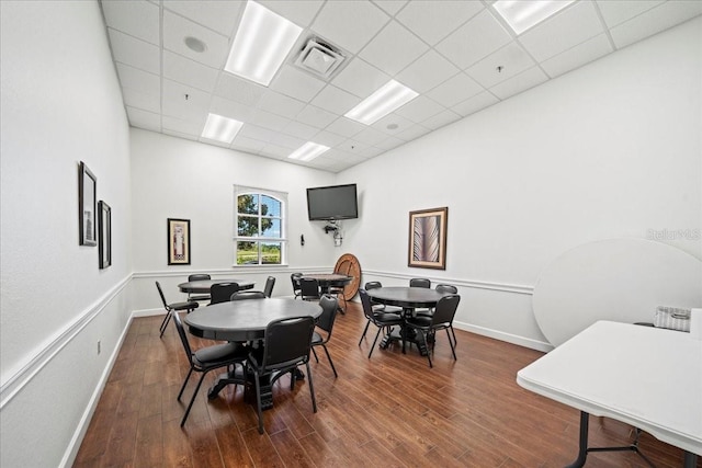 4254 Berwick Dr, Lake Wales, FL 33859 - dining room with a drop ceiling and wood finished floors