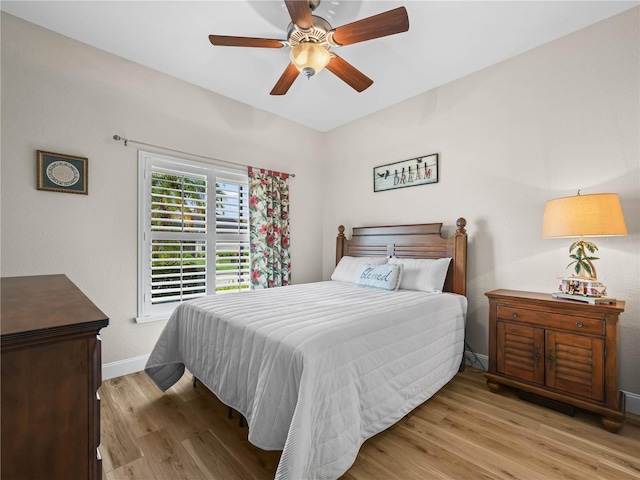 3802 Litchfield Loop, Lake Wales, FL 33859 - bedroom with wood finished floors and ceiling fan