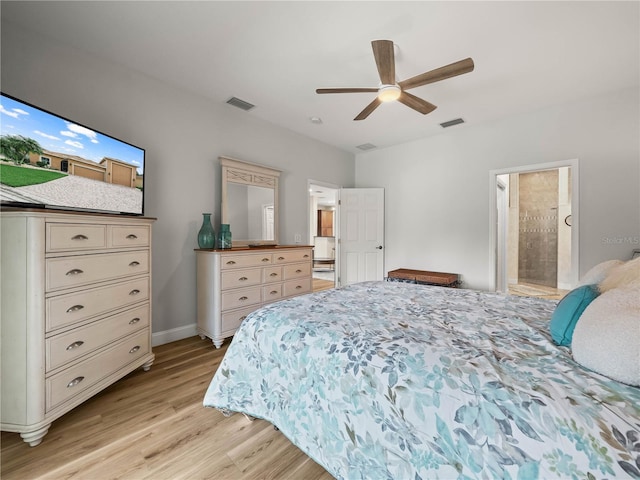 3802 Litchfield Loop, Lake Wales, FL 33859 - bedroom with light wood-style floors and ceiling fan