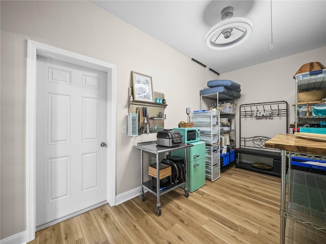 3802 Litchfield Loop, Lake Wales, FL 33859 - office area with wood finished floors and baseboards