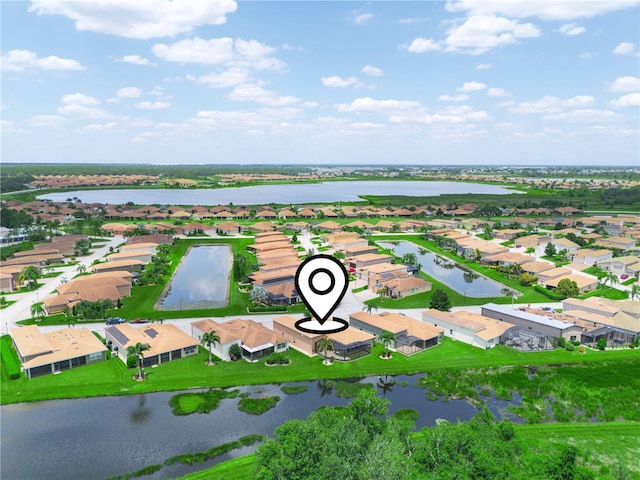 3802 Litchfield Loop, Lake Wales, FL 33859 - aerial perspective of suburban area with a nearby body of water