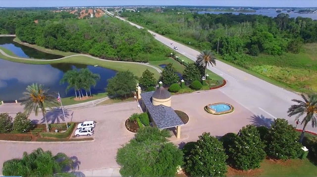 3802 Litchfield Loop, Lake Wales, FL 33859 - drone / aerial view of a heavily wooded area and a nearby body of water