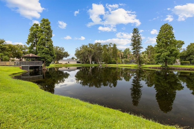 704 Butternut Pl, Lakeland, FL 33813 - water view with a gazebo