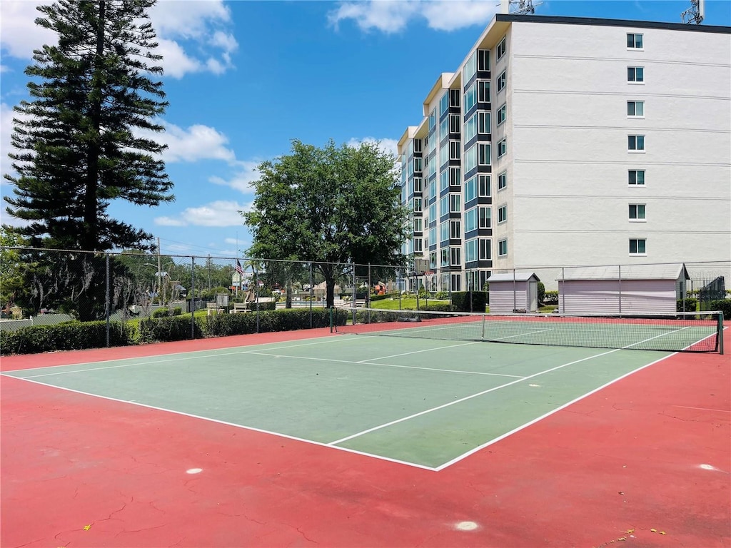 1776 6th St NW Unit 709, Winter Haven, FL 33881 - view of tennis court featuring community basketball court