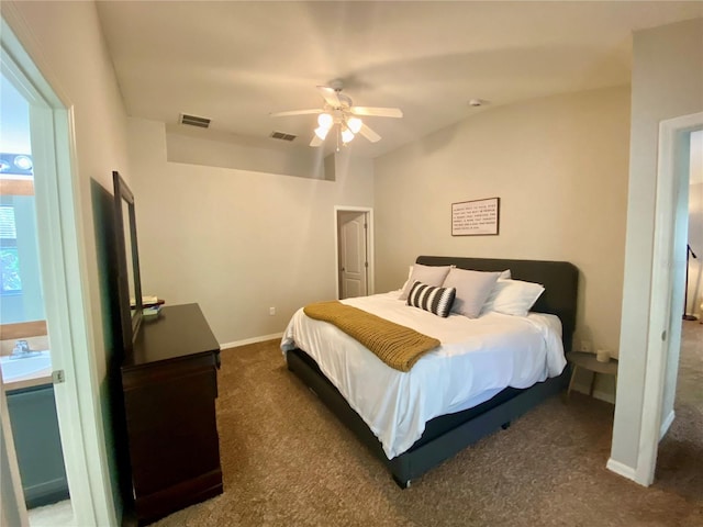 1790 Turtle Rock Dr, Lakeland, FL 33803 - carpeted bedroom with a sink and ceiling fan