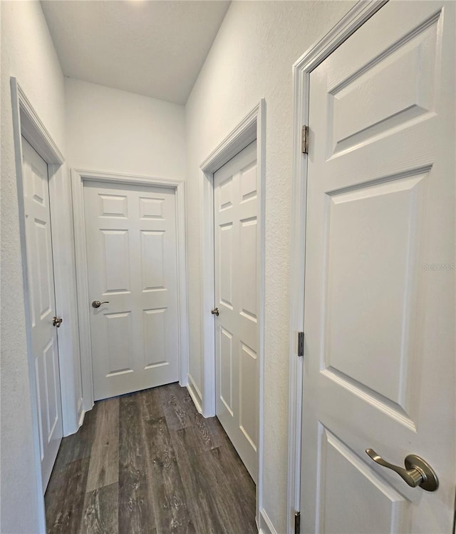 3040 W Joliet Rd, Avon Park, FL 33825 - corridor with dark wood finished floors