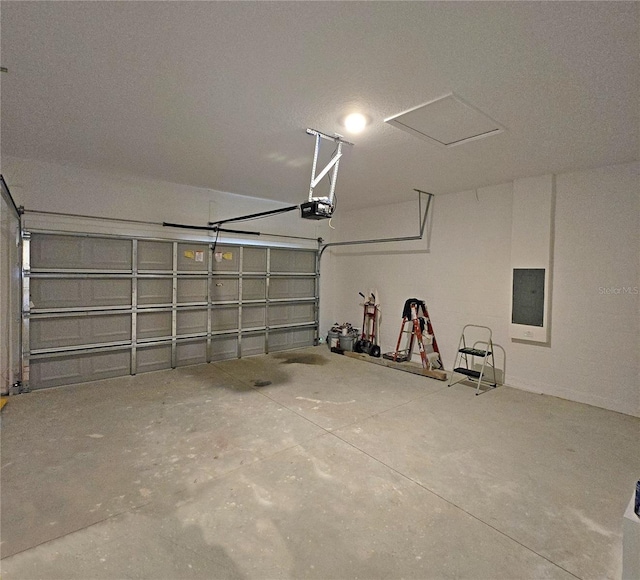 3040 W Joliet Rd, Avon Park, FL 33825 - garage with a garage door opener and electric panel