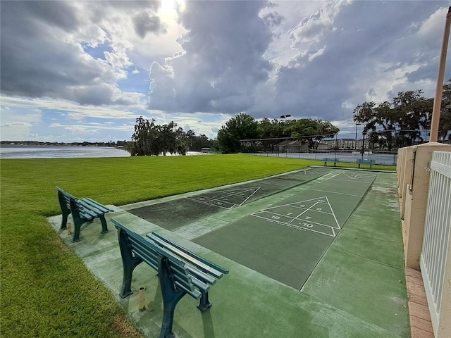 7906 Waterview Way Unit 7906, Winter Haven, FL 33884 - surrounding community featuring shuffleboard and a water view