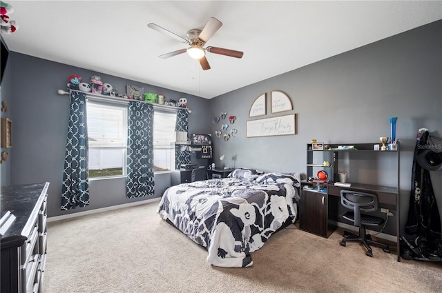 4662 Osprey Way, Winter Haven, FL 33881 - bedroom with carpet and ceiling fan