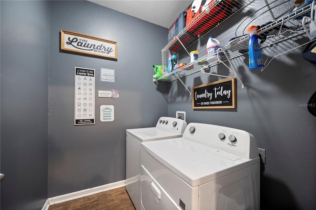 4662 Osprey Way, Winter Haven, FL 33881 - laundry room with separate washer and dryer and wood finished floors