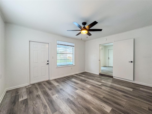 938 Glenwood Ave, Sebring, FL 33870 - unfurnished room with wood finished floors and ceiling fan