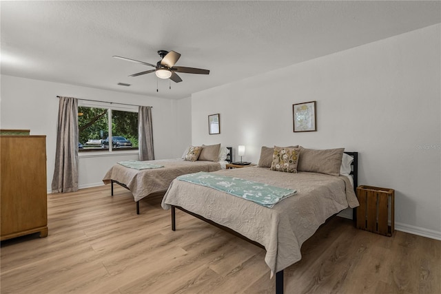 914 Mangham Rd, Babson Park, FL 33827 - bedroom featuring light wood-style floors and ceiling fan