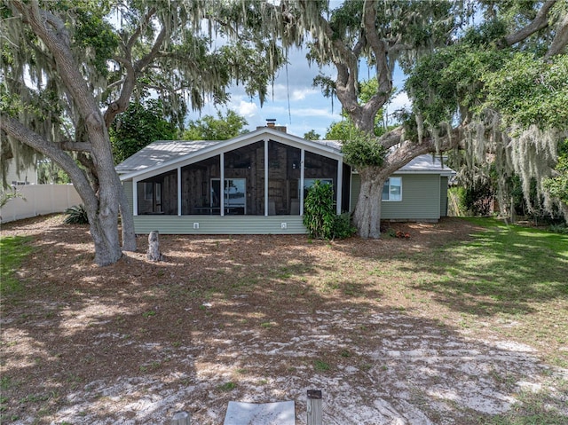 914 Mangham Rd, Babson Park, FL 33827 - back of house featuring a sunroom